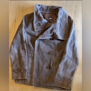 GAP Charcoal Double-Breasted Coat